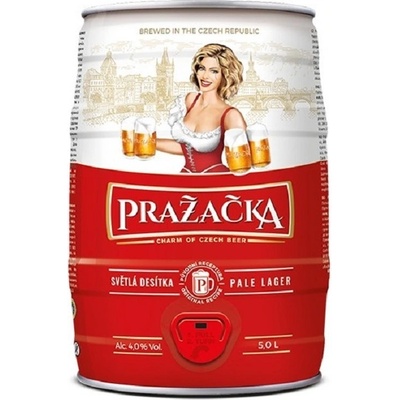 Bakalář Pražačka světlé výčepní 4% 5 l (sud)