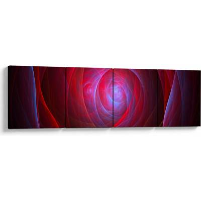 Abstraktný obraz očí, štvordielne 160x40 cm