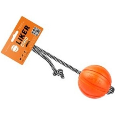 Collar Liker loptička na šnúrke 7 cm oranžová