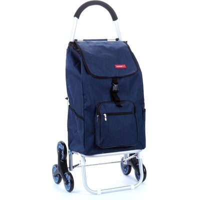 Lorenbag - Laurent S01 Nákupní vozík na kolečkách do schodů šestikolový, tmavě modrá – Hledejceny.cz