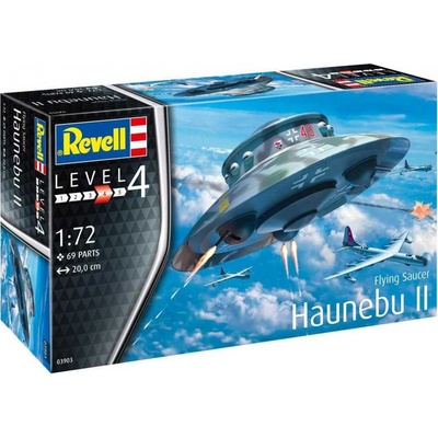Revell Plastic ModelKit letadlo 03903 Flying Saucer Haunebu 1:72