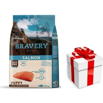 Bravery Puppy Large/Medium Salmon 12 kg