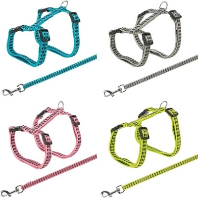 Trixie Postroj s vodítkem pro kočku jednobarevný 22 - 42 cm 10 mm 1.25 m – Hledejceny.cz