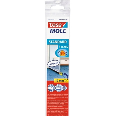tesamoll® tesamoll® Kartáčová lišta pod dveře STANDARD Barva: průhledná, Rozměr: 1 m : 37 mm, Doplňující informace: životnost 4 roky