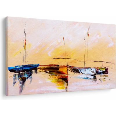 Obraz - Malba lodí, jednodílný 150x100 cm