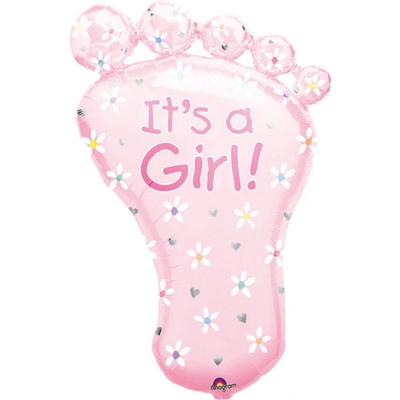 Amscan Fóliový balón Stopa It's a Girl