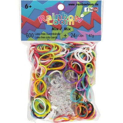 RAINBOW LOOM Original gumičky 600 kusů mix barev