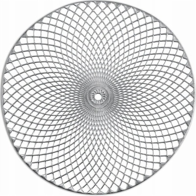 Zeller MANDALA Prostírání 38 cm stříbrná
