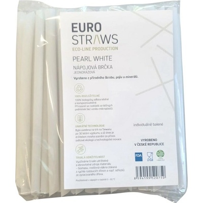 Euro Straws Bamboo 6 mm x 23 cm 250 ks kompostovatelná
