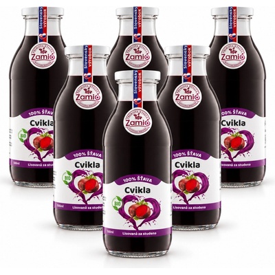 Zamio Bio Cvikla 100% šťava 6 x 500 ml