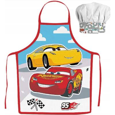 Javoli Detská zástera s čiapkou Disney Cars