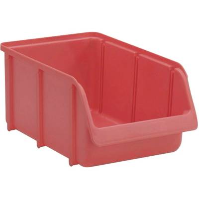 Hünersdorff 674100 skladový box, 4, stohovateľné 332 x 207 x 155 mm, červená, 1 ks