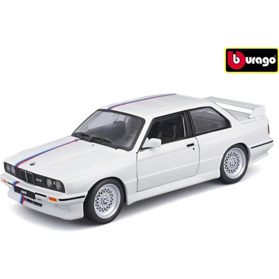 Bburago Plus BMW 3 Series M3 1988 White 1:24