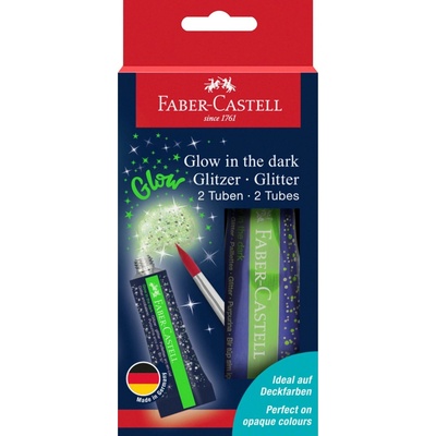 Faber-Castell Třpytky Glow in the dark 12 ml, 2 ks 125092 – Hledejceny.cz