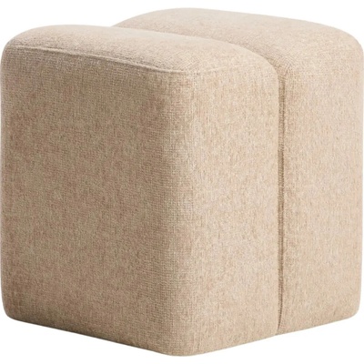 Kave Home Béžový puf Nedilo 45 x 45 cm
