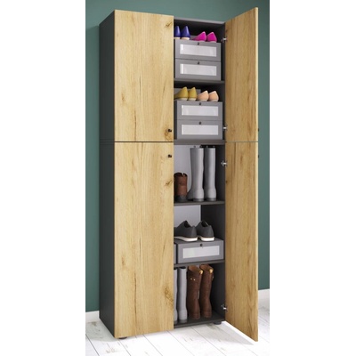 VCM Lona XXL 5dílný 70 × 39 × 182 cm antracitový