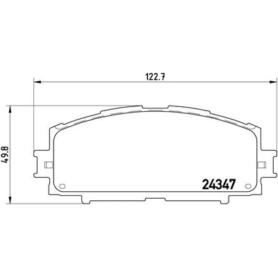 BREMBO Sada brzdových platničiek kotúčovej brzdy P83086