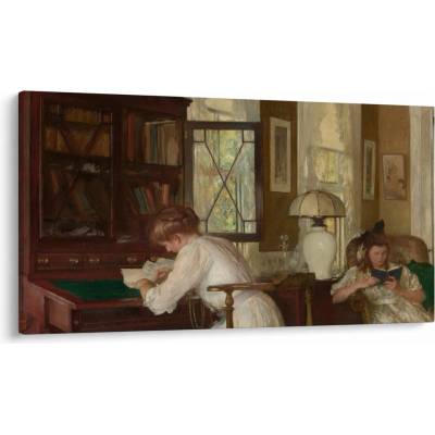 Obraz - Edmund Tarbell, Josephine and Mercie, reprodukcia, jednodielne 120x70 cm