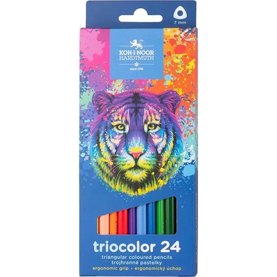 Koh i Noor 3132 Triocolor trojhranné pastelky 12 ks