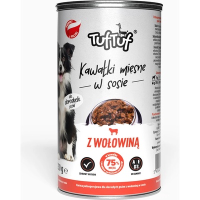 Tuf Tuf Adult kúsky mäsa s hovädzím mäsom 415 g