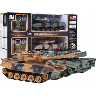 IQ models Sada bezpečných soubojových tanků s kouřovými efekty 2,4Ghz RTR 1:10