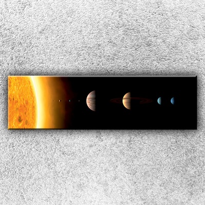 IMPAR Fotografie na plátno Planety sluneční soustavy 140x40 cm