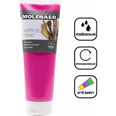 Creall Molenaer akrylová barva tmavě růžová 250 ml – Hledejceny.cz
