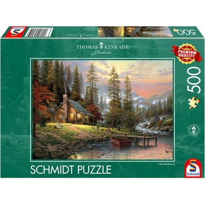 Schmidt Thomas Kinkade Domek v horách Haus in den Bergen 500 dílků