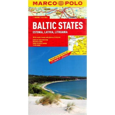 Baltské státy mapa 1:800T MD
