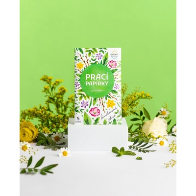EcoHaus prací papírky 5 praní jarní detox