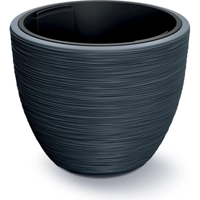 Prosperplast Květináč FURU s vkladem 39 cm antracit
