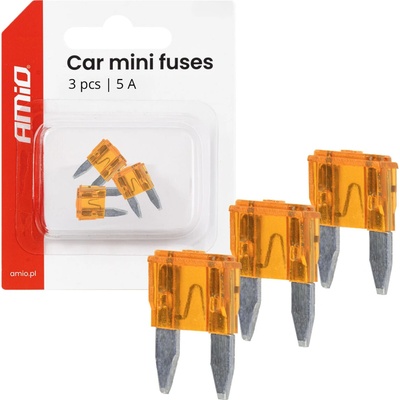 Autopoistky MINI BLISTER 3 ks 5A AMiO 05096