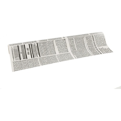 Floristická fólie 50cm x 9,1m novinový design 1/20 bílá s černou – Hledejceny.cz
