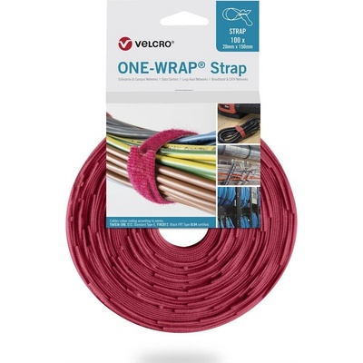 VELCRO® VELCRO® One Wrap® Strap 20mm x 330mm, 10 Popruh se suchým zipem červená (jasná) 1 ks