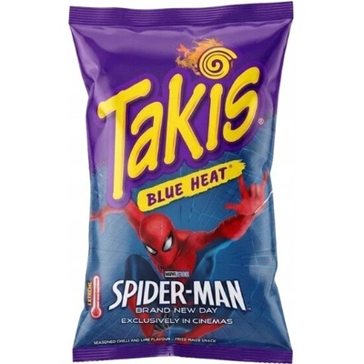 Chipsy tortilla rolky Takis Blue Heat s ostrou chilli a limetka 100 g