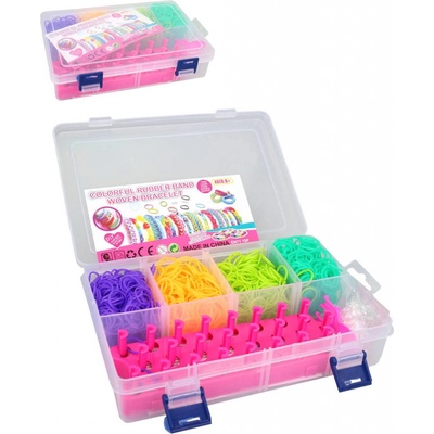 udělej si náramek gumičky barevné Loom Bands + tkalcovský stav