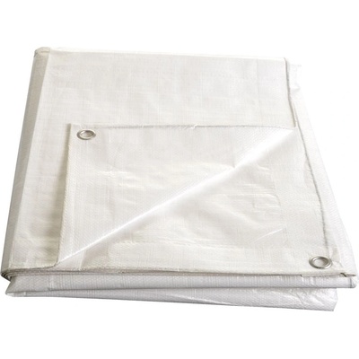 MAT plachta s oky kašírovaná 4 x 5 m 140 g/m² průhledná/bílá