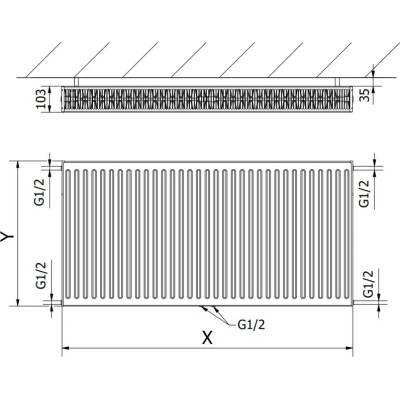 Mexen CC22 W6C22-060-120-00 600 mm x 1200 mm