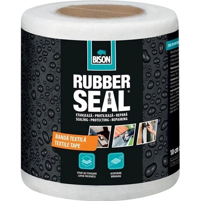 Bison Rubber Seal Textilná páska 10 cm x 10 m