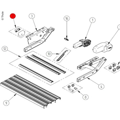 Thule Kryt spínača V10