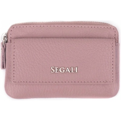 Segali Kožená mini peňaženka-kľúčenka 7483 A cameo rose