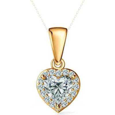 Savicki Prívesok This is Love žlté zlato laboratórne diamanty TIL Z01 HE 050 LAB Z