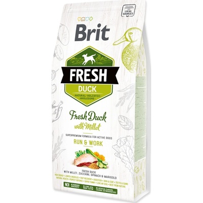 Brit Fresh Active Run & Work kačacie s prosom 12 kg