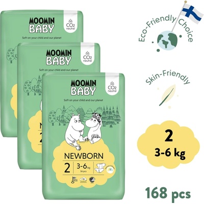 Moomin Baby 2 Newborn 3–6 kg 168 ks
