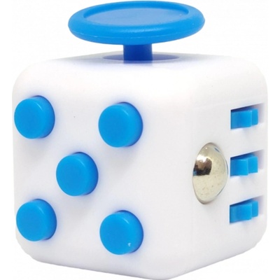 Mizoo Fidget Cube antistresová kostka bílomodrý