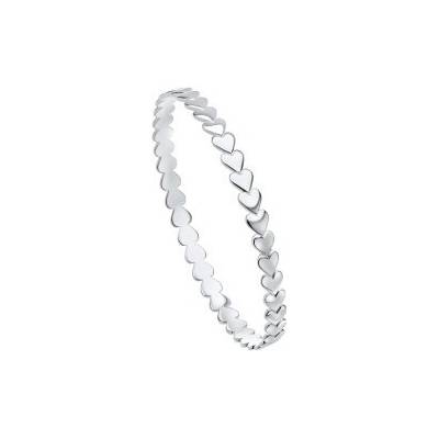 Basics Strieborný náramok Heart Bangle B5571