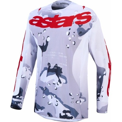 Alpinestars RACER AIR LONE 2027 sivá camo/biela/červená