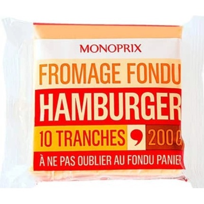 Monoprix Sýr do hamburgeru 200 g