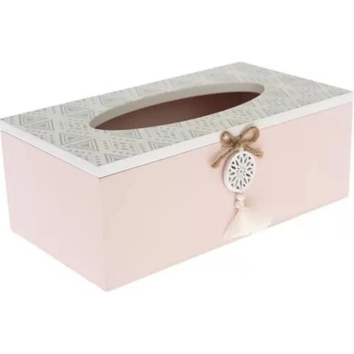 Orion Box na papírové kapesníky dřevo růžový 24x13x9 cm