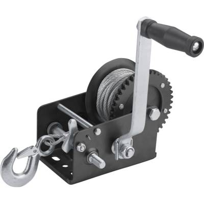 EXTOL PREMIUM naviják lanový 1350kg, lano 6mm/10m,, dvourychlostní model, 8861305